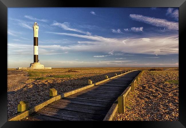 Dungeness Lighthouse Framed Print by Ian Hufton