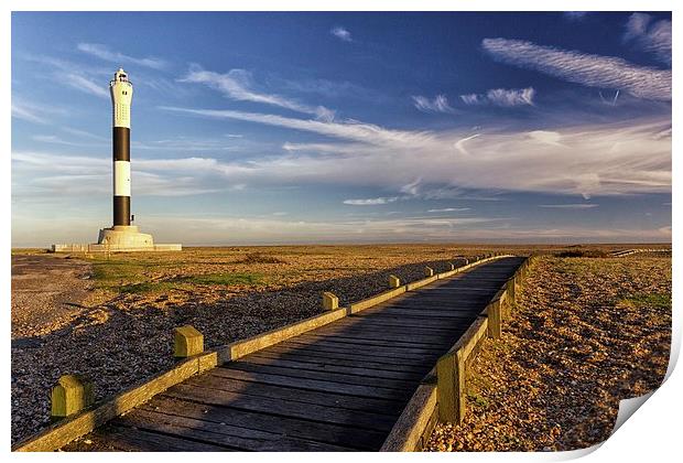 Dungeness Lighthouse Print by Ian Hufton