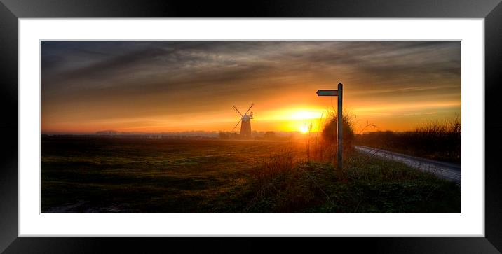 Burnham Overy Staithe windmill #2 Framed Mounted Print by Gary Pearson