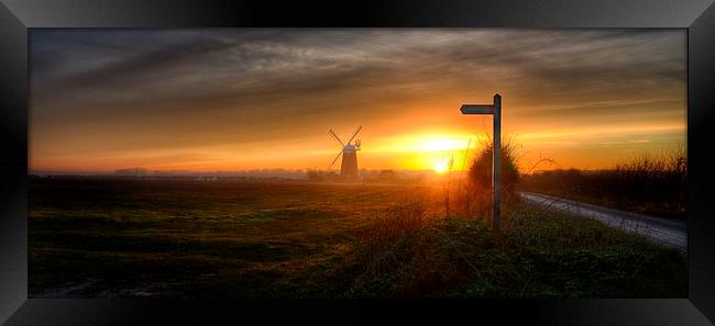 Burnham Overy Staithe windmill #2 Framed Print by Gary Pearson