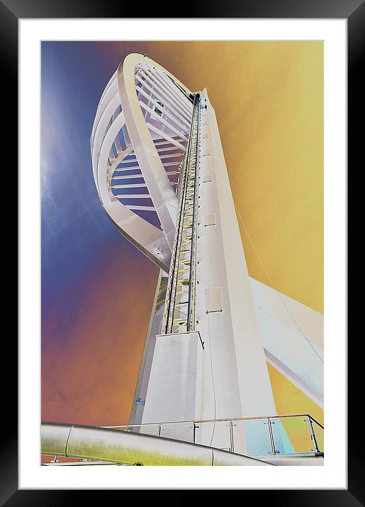 The Spinnaker Tower Framed Mounted Print by michelle rook