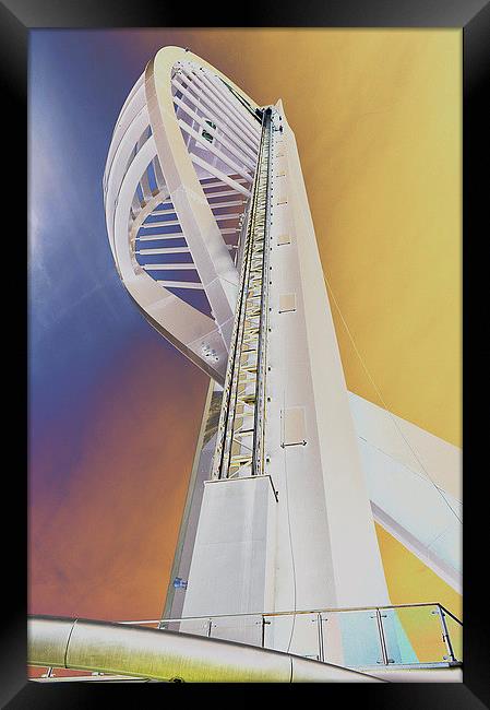 The Spinnaker Tower Framed Print by michelle rook