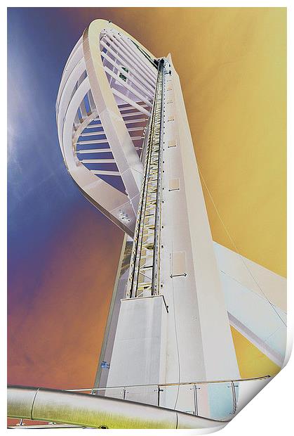 The Spinnaker Tower Print by michelle rook