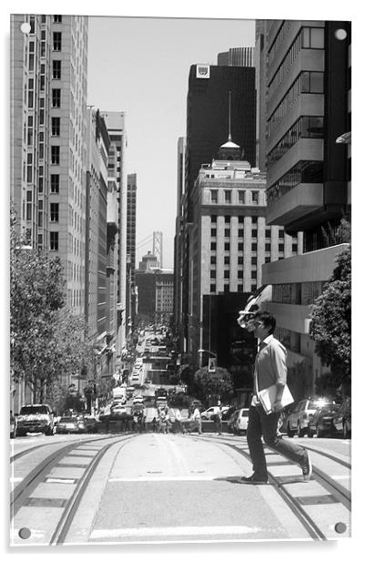 streets of San Francisco Acrylic by Paul Hinchcliffe
