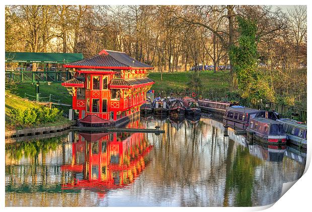 Chinese Reflections Print by Rob Hawkins