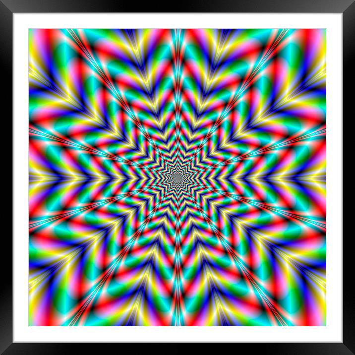 Optically Challenging Star Framed Mounted Print by Colin Forrest