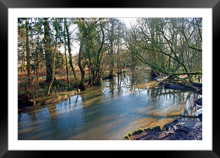 River View At Brueton Framed Mounted Print by philip milner