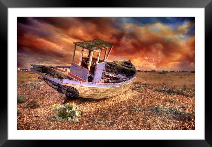 Fishing for Fire Framed Mounted Print by Jason Green