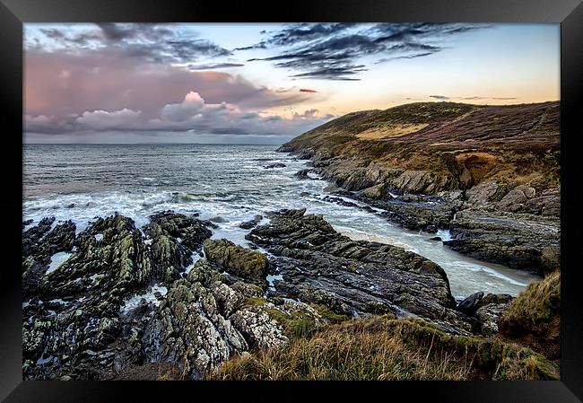 Baggy Point sunrise Framed Print by Dave Wilkinson North Devon Ph