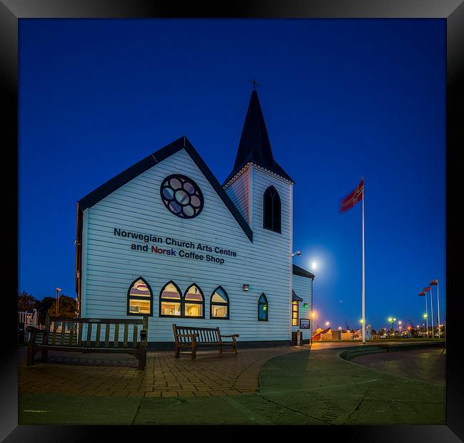 The Norwegian Church Framed Print by Creative Photography Wales