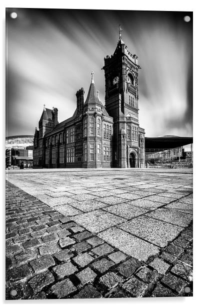 The Pierhead Building at Cardiff Bay Acrylic by Creative Photography Wales