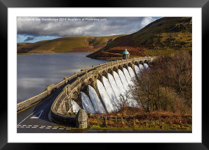 Craig Goch reservoir and dam Framed Mounted Print by Izzy Standbridge
