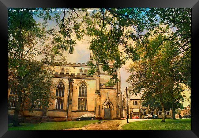 Blackburn Cathedral Grounds Framed Print by Jacqui Kilcoyne