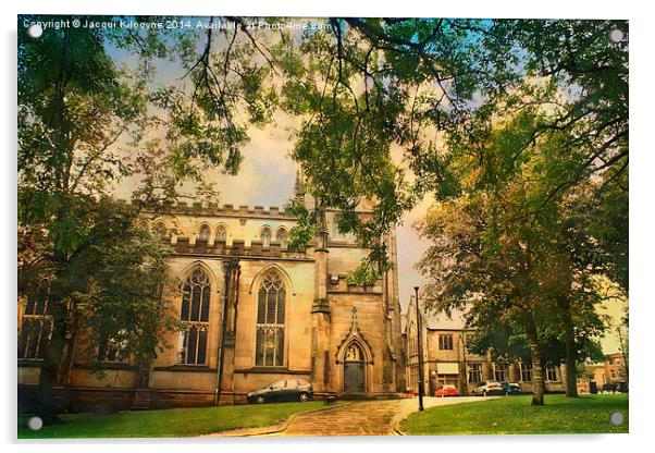 Blackburn Cathedral Grounds Acrylic by Jacqui Kilcoyne