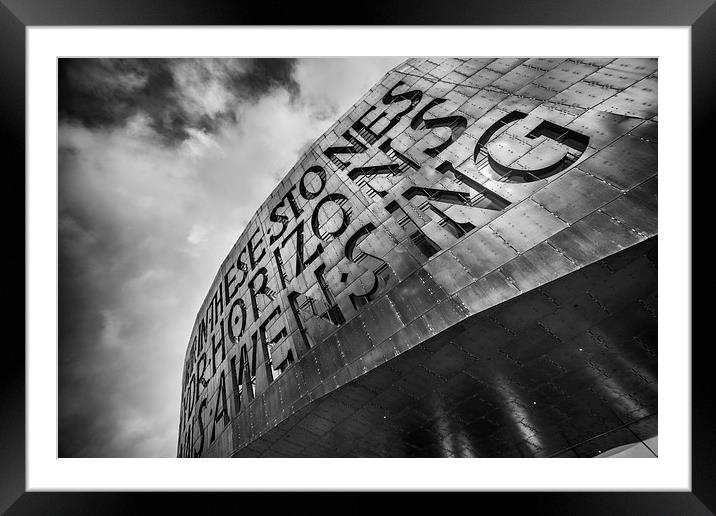 The Millennium Centre at Cardiff Bay Framed Mounted Print by Creative Photography Wales