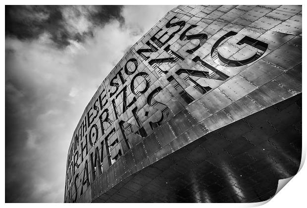 The Millennium Centre at Cardiff Bay Print by Creative Photography Wales