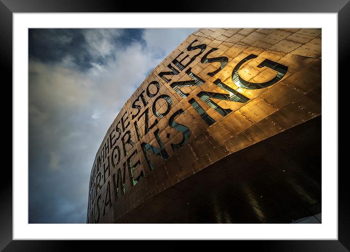 The Cardiff Millennium Centre Framed Mounted Print by Creative Photography Wales