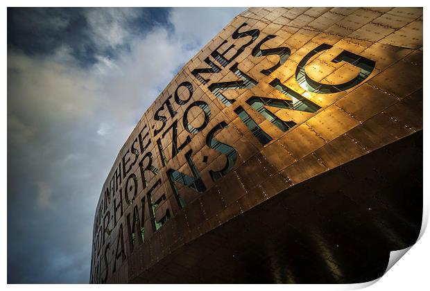 The Cardiff Millennium Centre Print by Creative Photography Wales