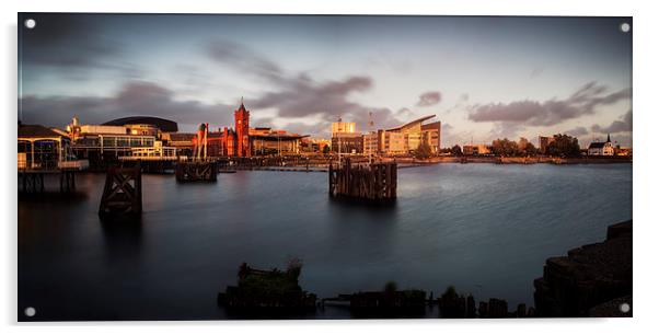 Cardiff Bay Panorama Acrylic by Creative Photography Wales