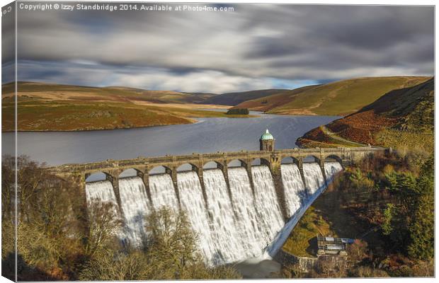 Craig Goch reservoir and dam Canvas Print by Izzy Standbridge