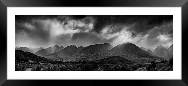 Victoria Range Panorama Framed Mounted Print by Creative Photography Wales