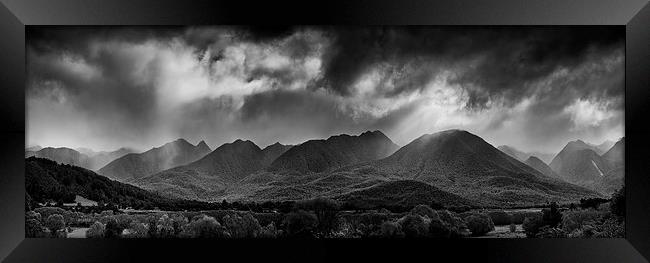 Victoria Range Panorama Framed Print by Creative Photography Wales