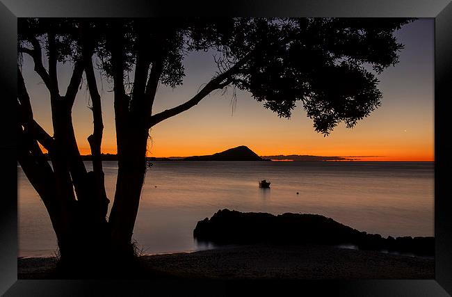 Coromandel Sunset Framed Print by Creative Photography Wales