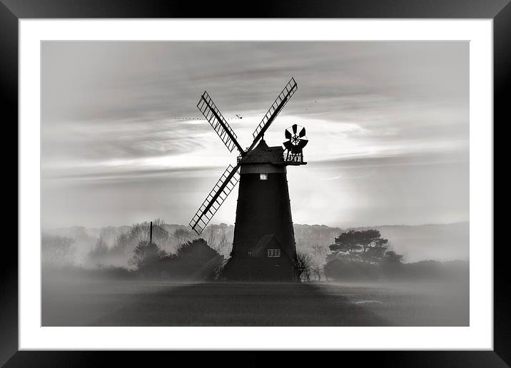 Burnham Overy Staithe windmill #4 Framed Mounted Print by Gary Pearson