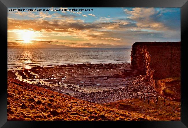 Nash Point Framed Print by Paula J James