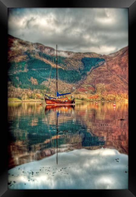 Boat On Loch Leven Framed Print by Aj’s Images