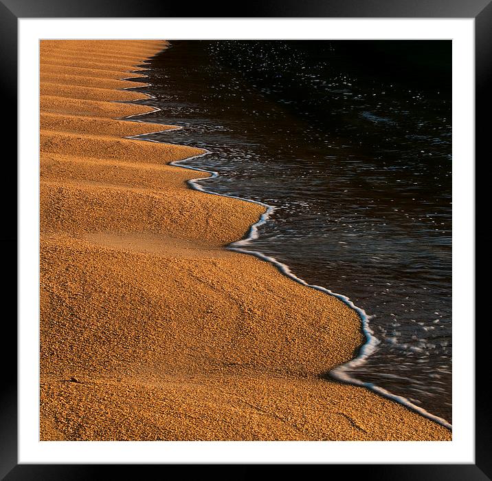 Sand pattern Framed Mounted Print by Creative Photography Wales