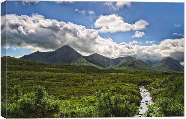Mountain Vista - Isle of Skye Canvas Print by Jacqi Elmslie