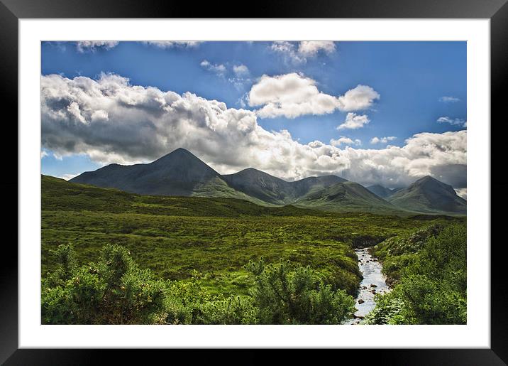 Mountain Vista - Isle of Skye Framed Mounted Print by Jacqi Elmslie