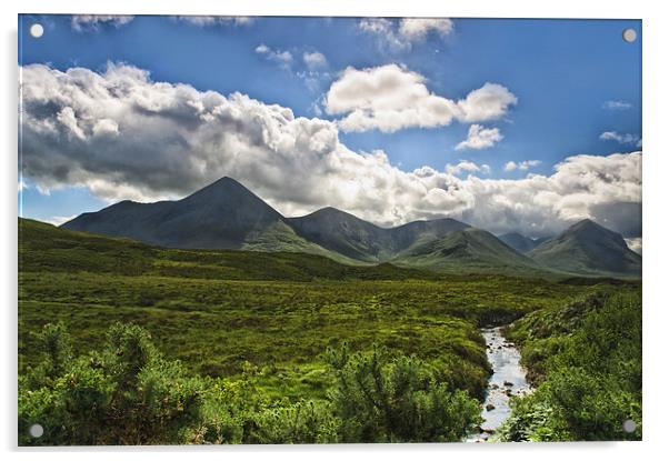 Mountain Vista - Isle of Skye Acrylic by Jacqi Elmslie