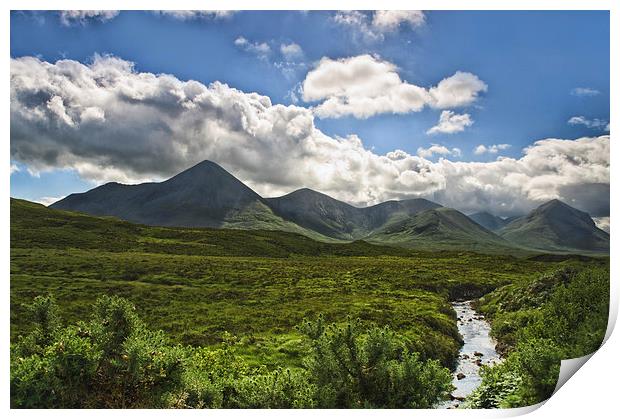 Mountain Vista - Isle of Skye Print by Jacqi Elmslie