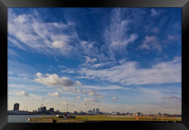 London City Airport Framed Print by David Pyatt