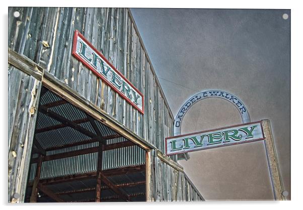 Vintage Livery Acrylic by Judy Hall-Folde