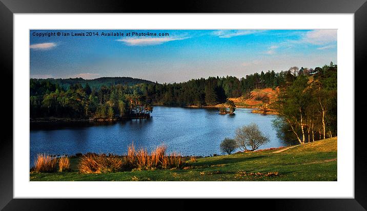 Tarn Hows Framed Mounted Print by Ian Lewis