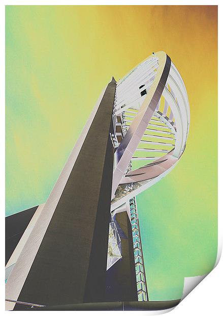 Spinnaker Tower Print by michelle rook