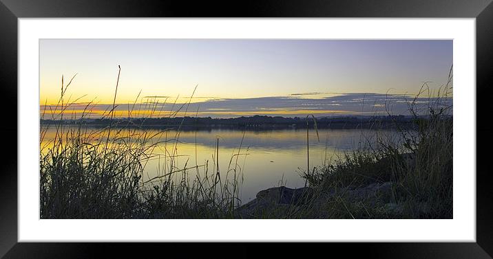 Serene sunset over Holes Bay Framed Mounted Print by Daniel Rose