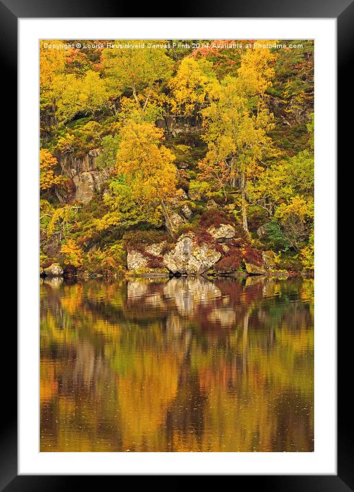 Reflections of Autumn Framed Mounted Print by Louise Heusinkveld
