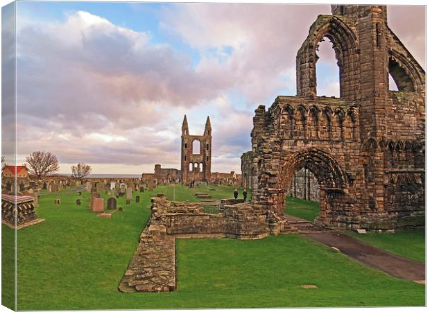 the Cathedral’s ruins Canvas Print by jim huntsman