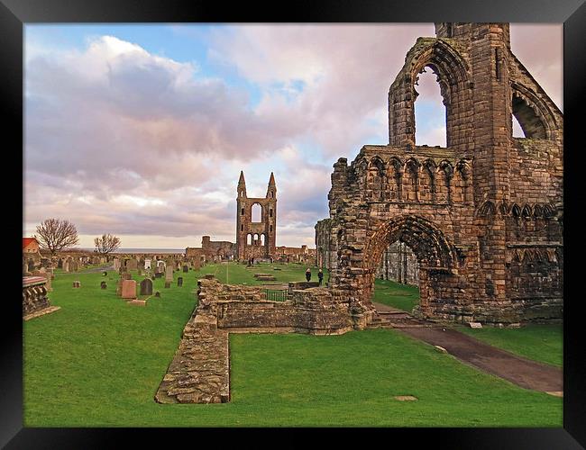 the Cathedral’s ruins Framed Print by jim huntsman