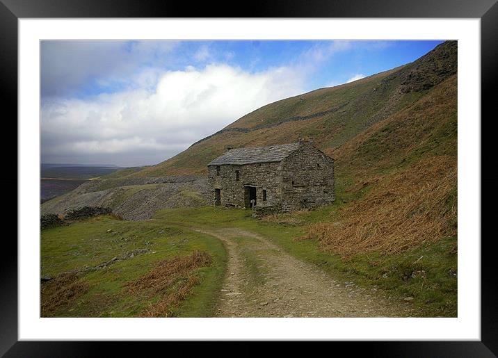 Stone Cottage,Yorkshire Dales Framed Mounted Print by David Borrill