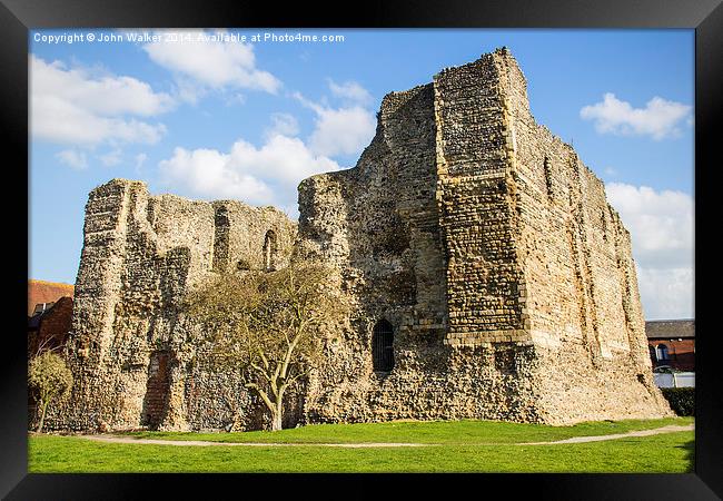 The Norman Castle Framed Print by John B Walker LRPS