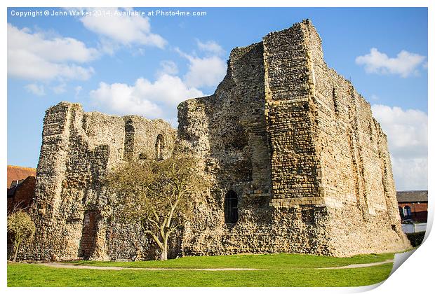 The Norman Castle Print by John B Walker LRPS