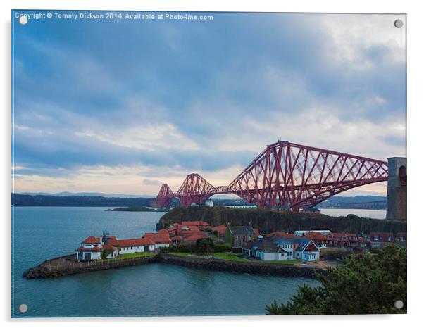 Forth Rail Bridge North Queensferry Acrylic by Tommy Dickson