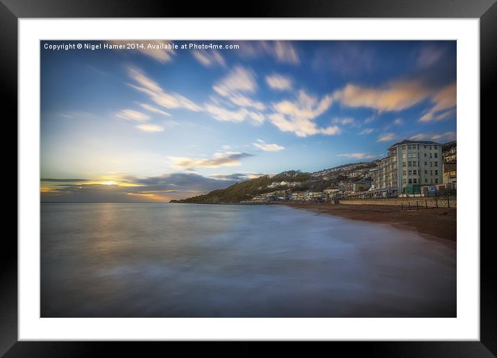 Ventnor Sun Sea and Surf Framed Mounted Print by Wight Landscapes