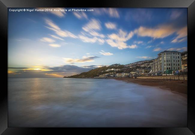 Ventnor Sun Sea and Surf Framed Print by Wight Landscapes