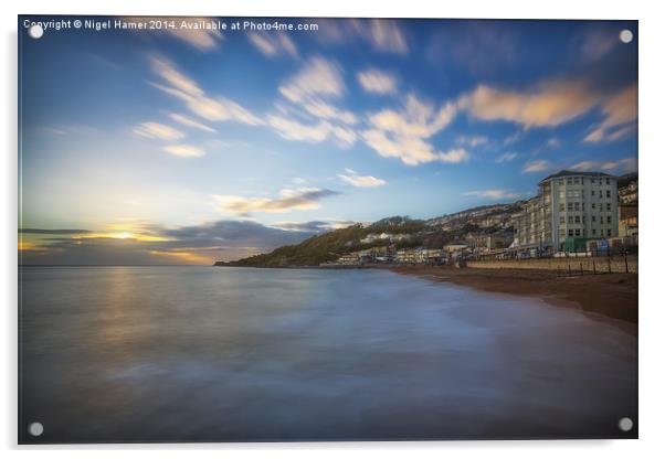 Ventnor Sun Sea and Surf Acrylic by Wight Landscapes